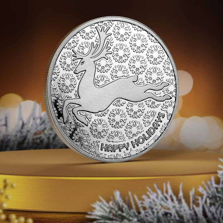 Reindeer Christmas Silver and Silver Hits $71!