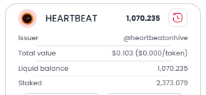 HEARTBEAT BEFORE STAKING