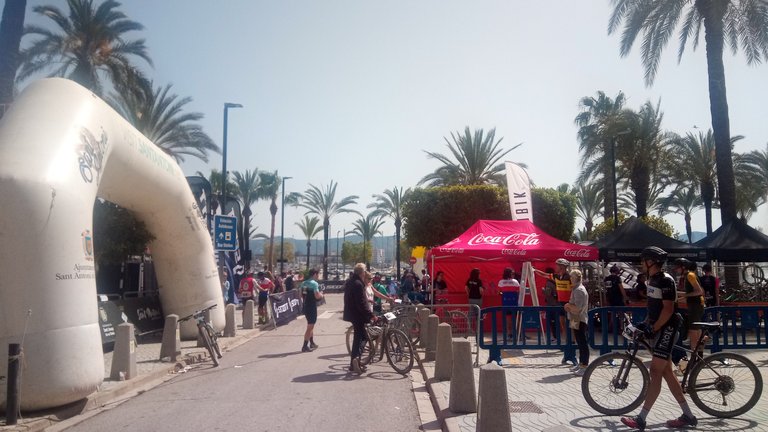 Cycling event in San Antonio, Ibiza