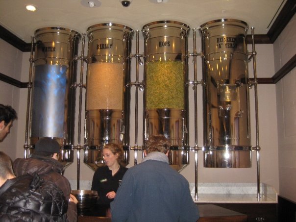 Heineken brewery/tour + pic below