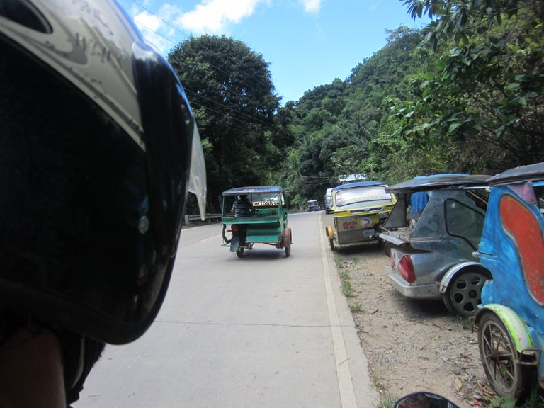 The easy rive along the road to the beach was a simple easy drive. We doubled on the moped, me steering and my friend on the back taking pictures.