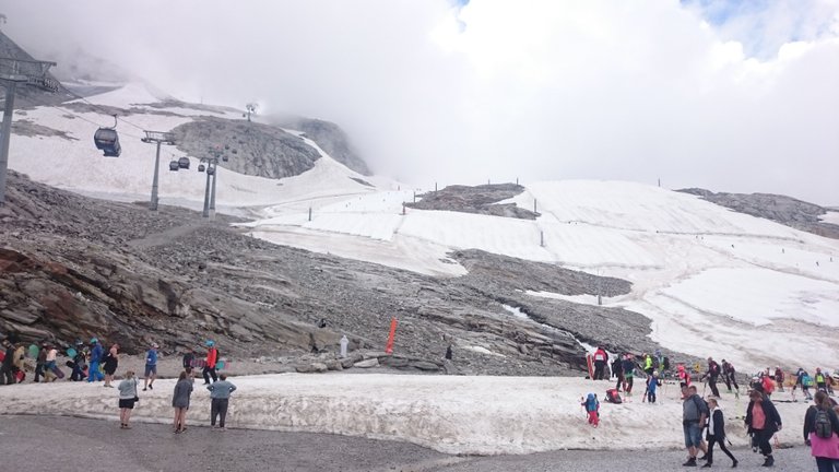 You can go skiing in summer in the glacier!