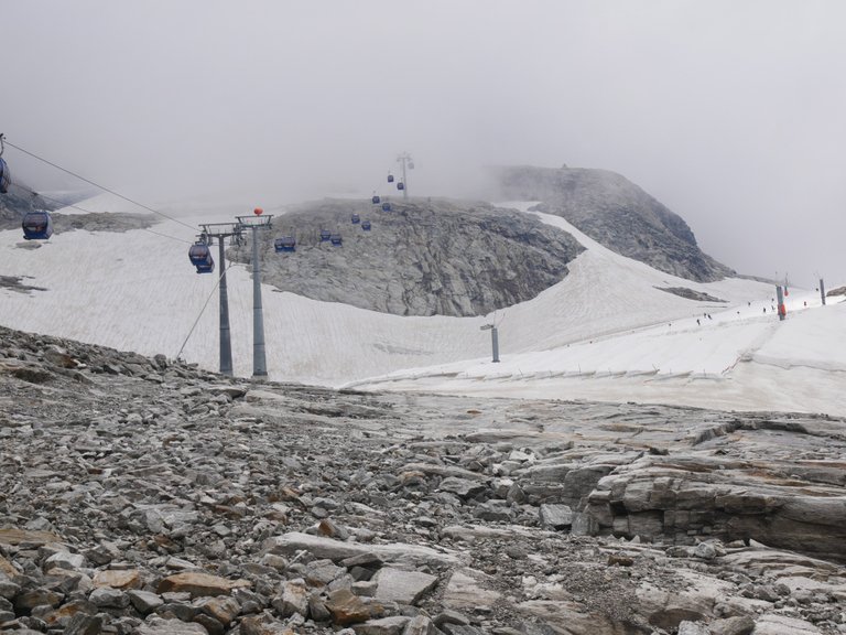 You can go skiing in summer in the glacier!