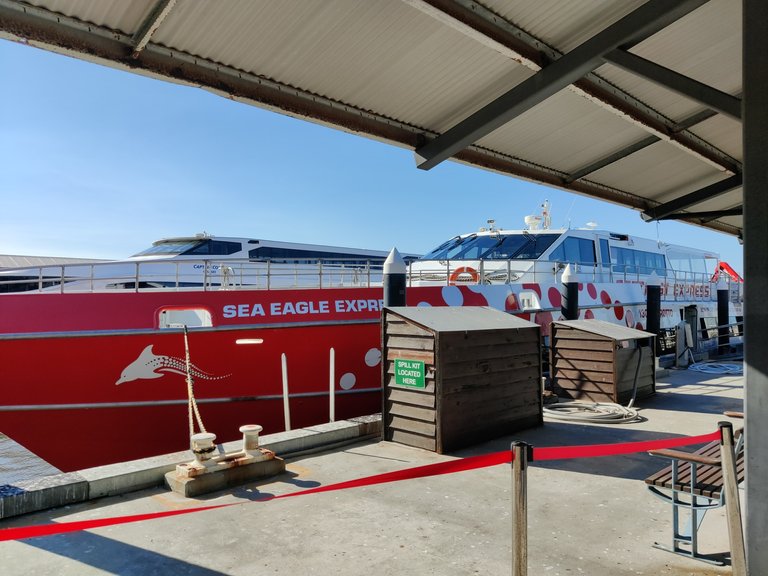 Rottnest Ferry (and boarding practice by ADF!): Perth, AUSTRALIA.jpg