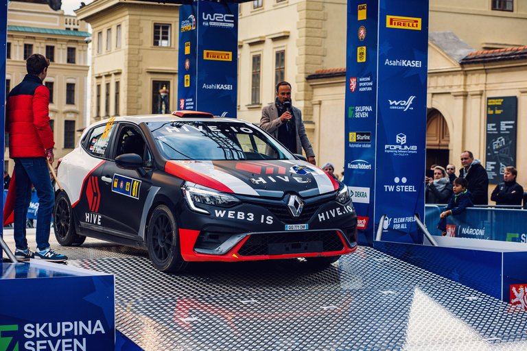 Slaven Šekuljica in his Hive Rally Car, WRC - Central European Rally