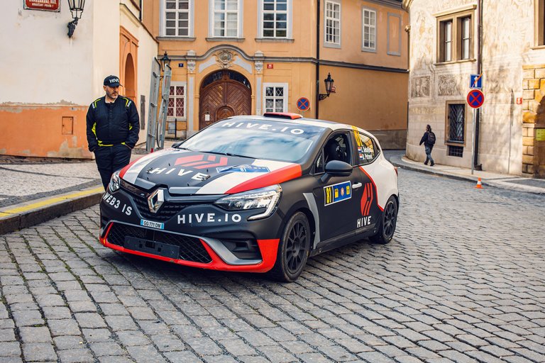 Damir Petrović co-driver of Hive Rally Car