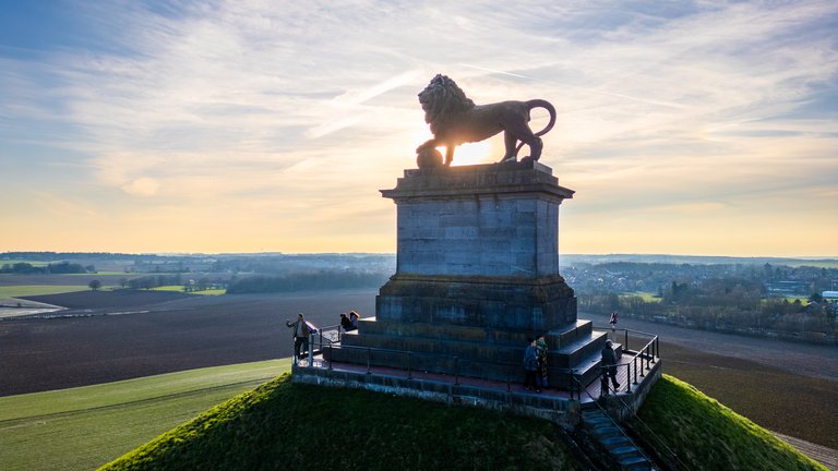 The Lion, the Hill, and the History: Exploring the Battle of Waterloo Monument with a Drone
