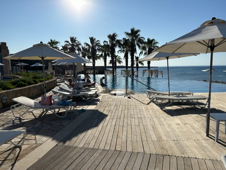 The pool at the beach club - Karpaz Gate Marina