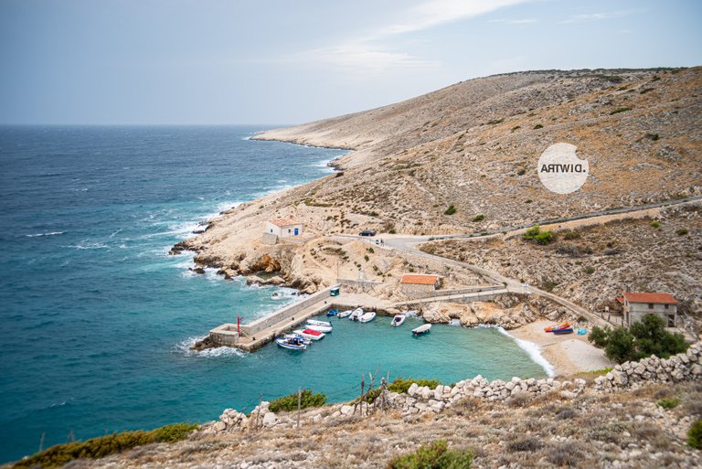 The Koromačna Beach & the Port of Zela, island Cres, Croatia