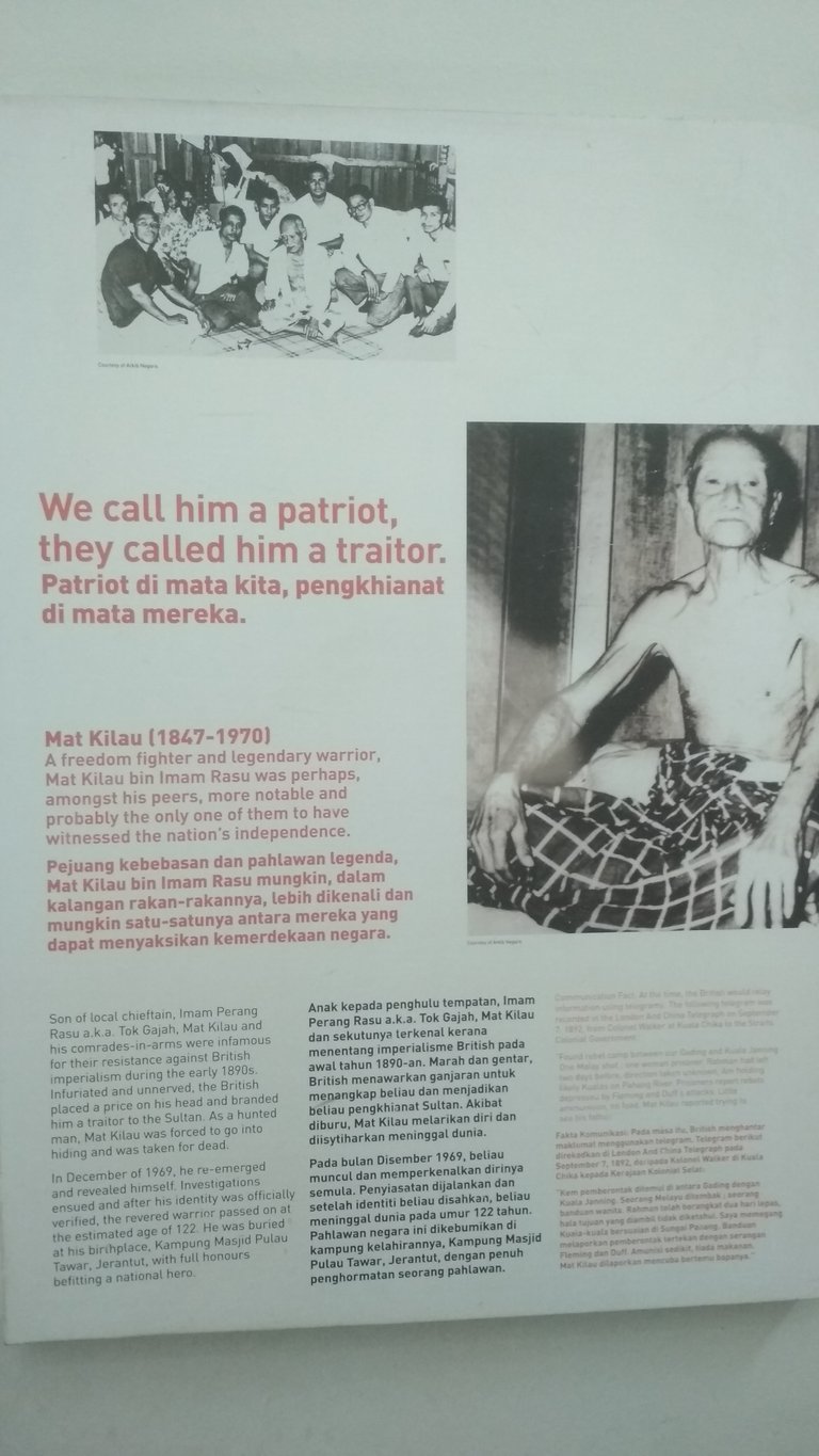 Mat Kilau, the freedom fighter