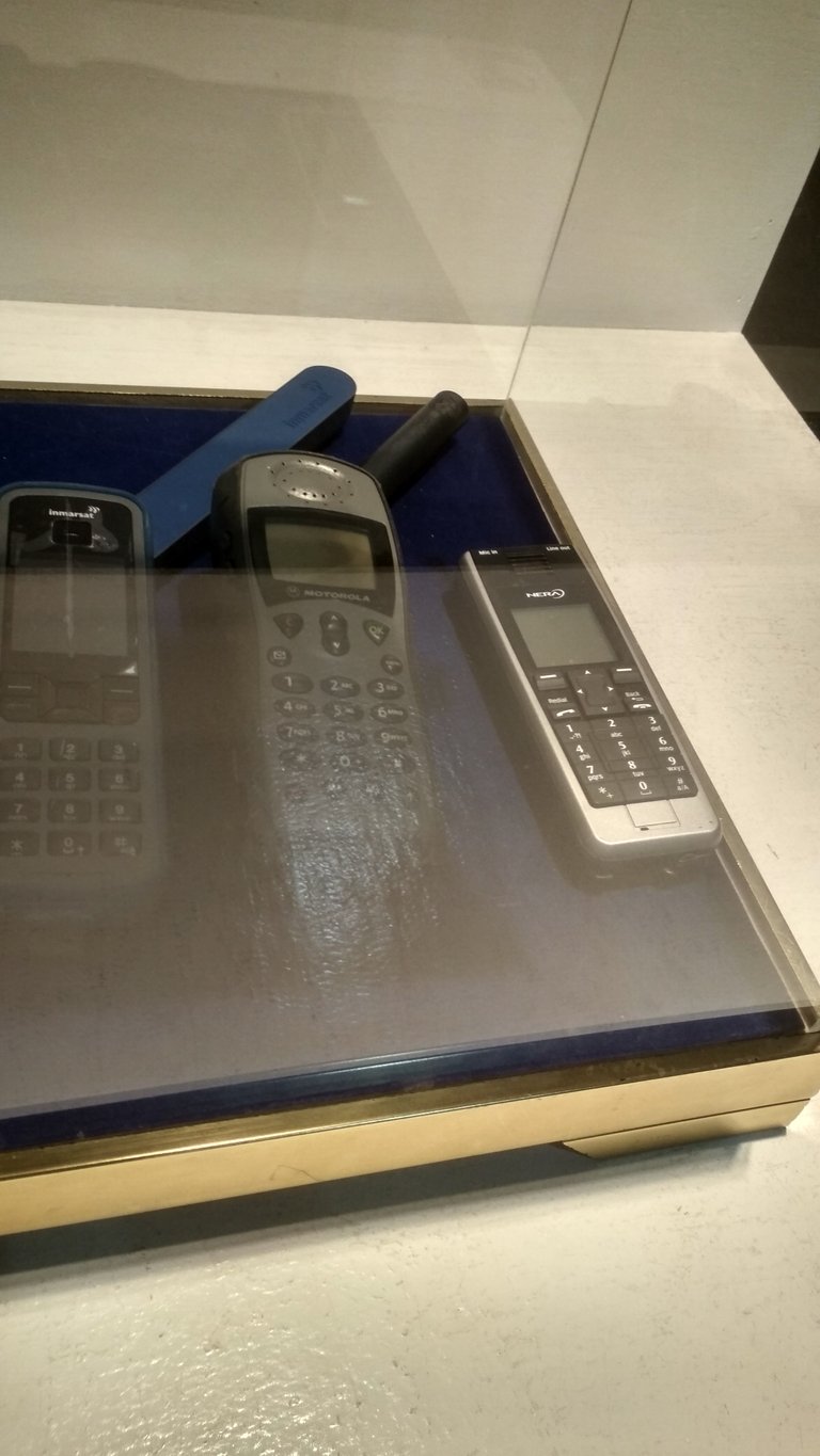Earlier version of sat phones and mobile phones