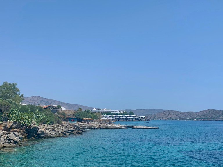 The coastline of Elounda