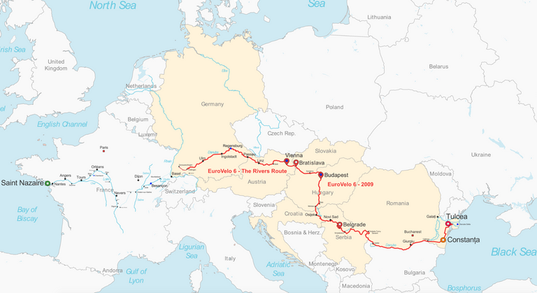 40 days on EuroVelo 6 in 2009