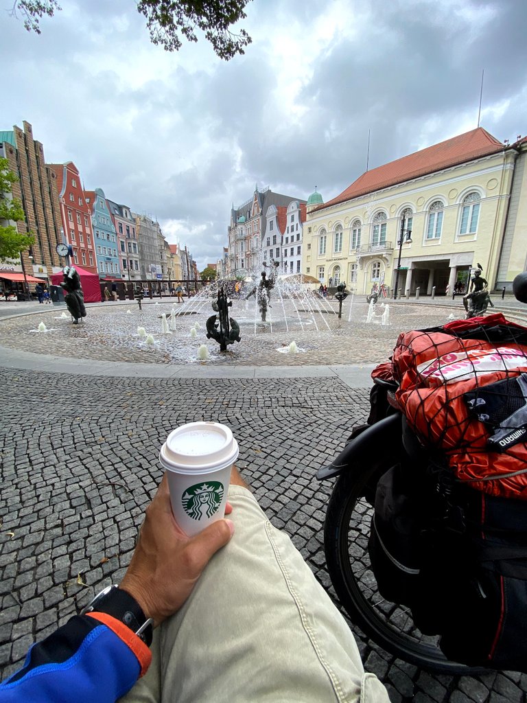 And a quick coffee in Rostock on my way to the train station