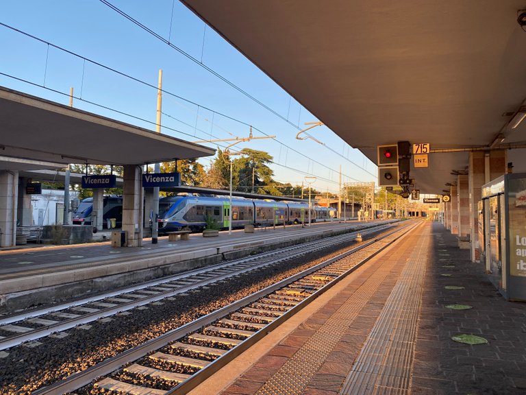 Changed the train in Vicenza to go to Verona