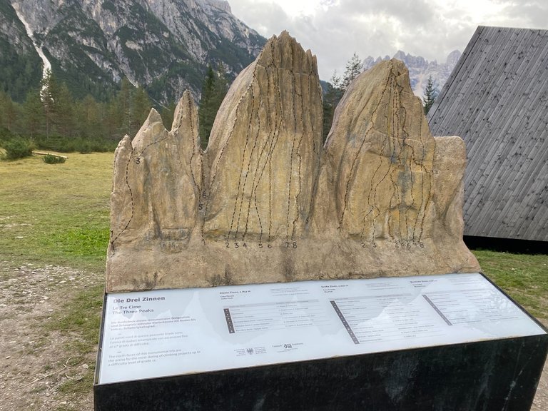 The monumental trio ”The Three Peaks” 2857-2999-2973 m