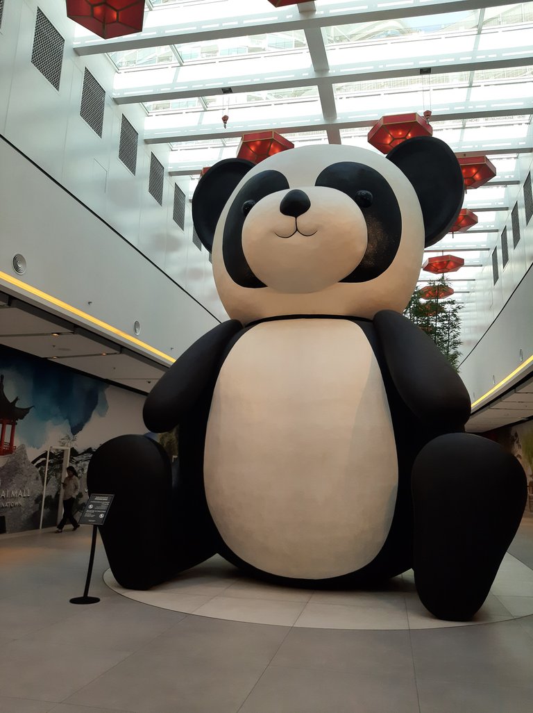 Panda structure in Dubai Mall