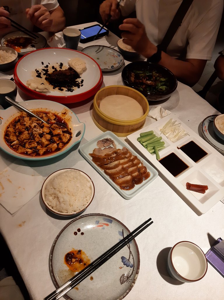 Spicy Tofu, Beijing Duck, Pancake