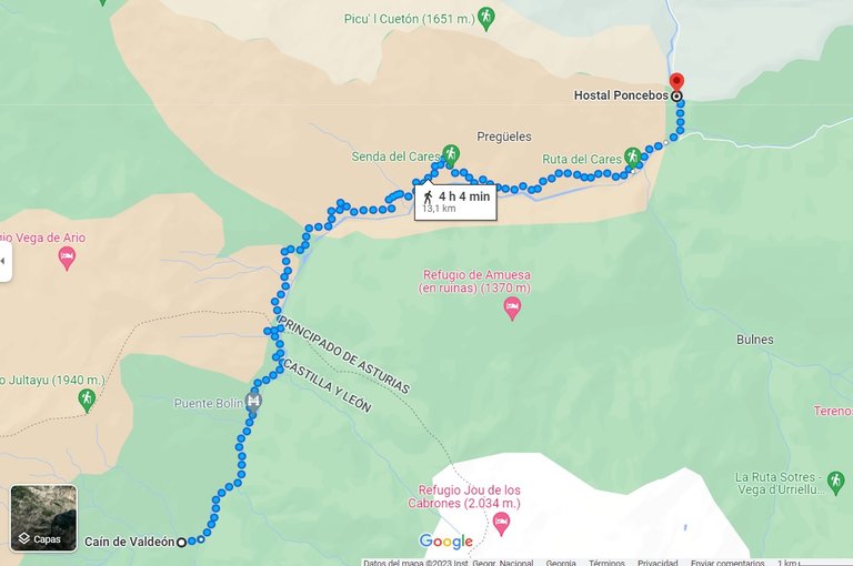 Full route back and forth is around 26 kilometers but I did complete only 4/6 of the route because of the storm.