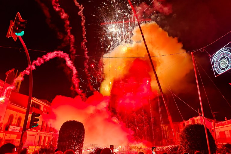 A Crazy Vertical Mascletà Firework by Ricasa In Benissa 2022