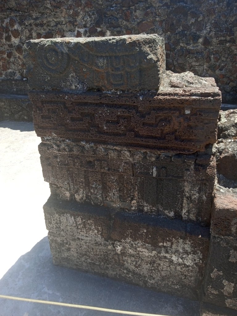 Detail of the carvings in volcanic rock