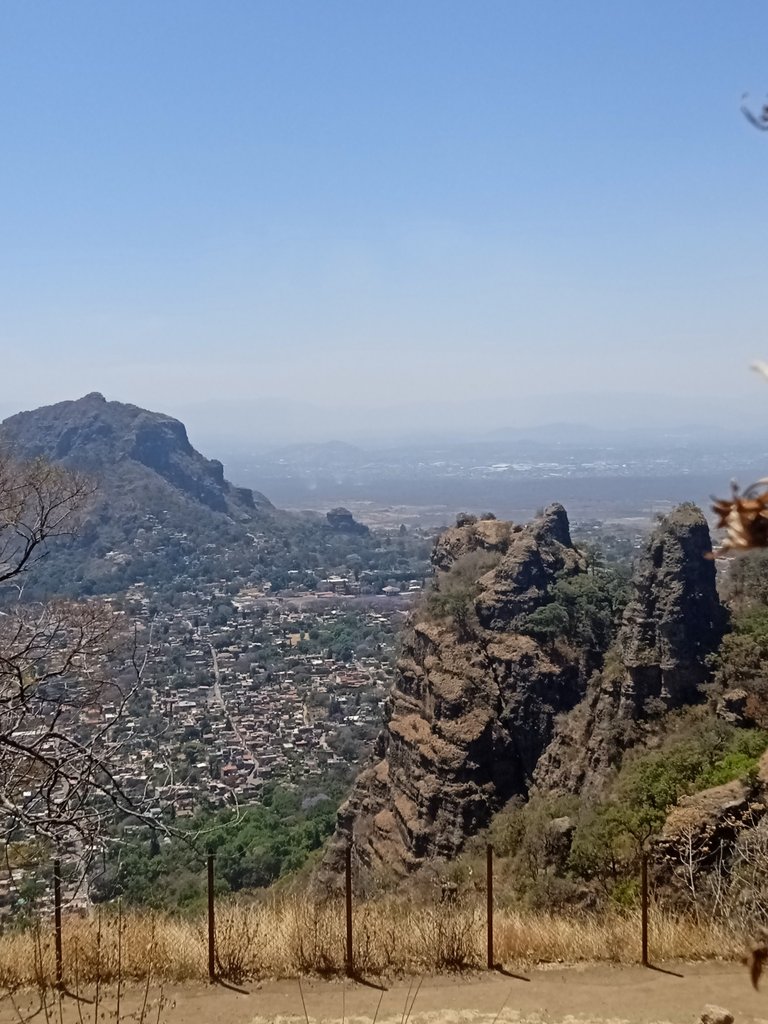 View of Tepoztlán town from the hills