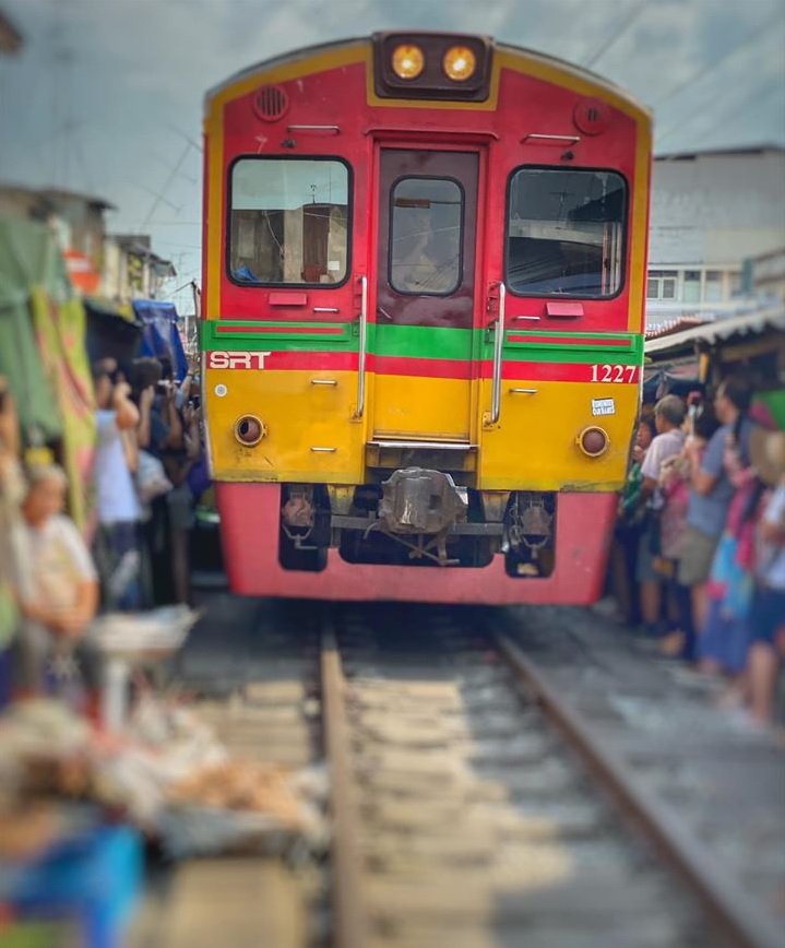 Maeklong Railway Market , Thailand.