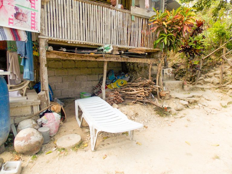 Kids stay in this lounging bed under the shade in the afternoons for the Wifi