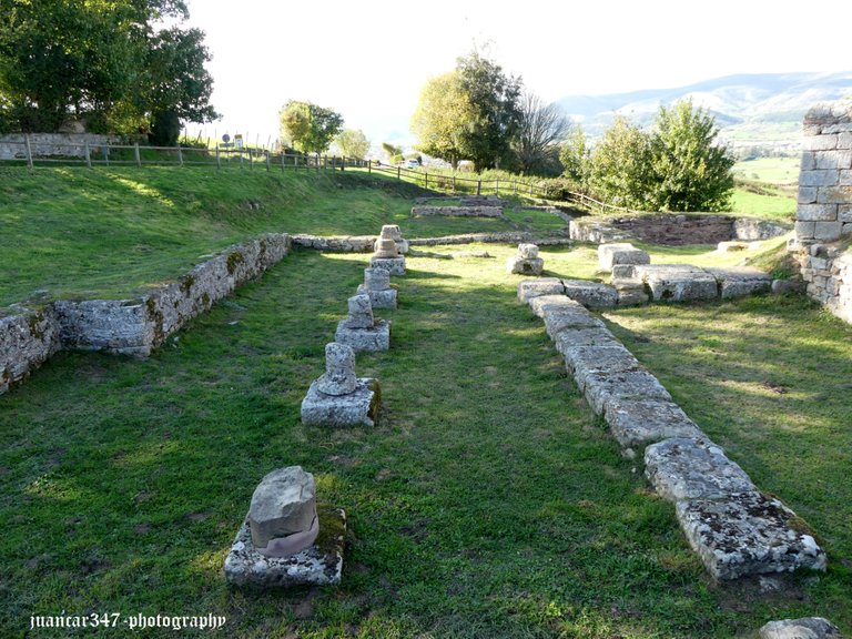 Restos de la antigua ciudad romana de Juliobriga