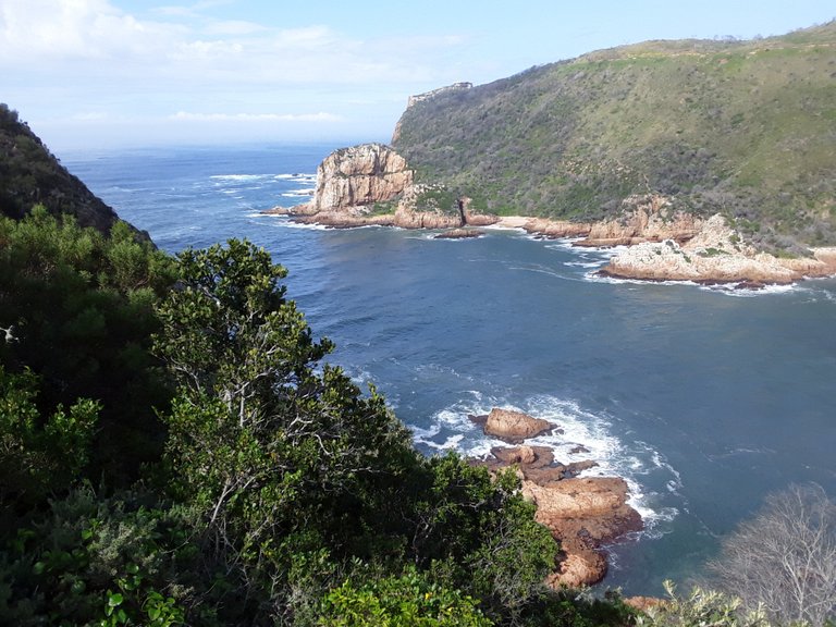 Knysna Heads - through which vessels enter and exit the harbour