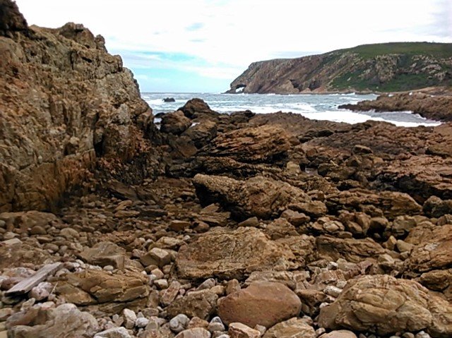 Capturing the ancient unchanging rocky landscape facing west