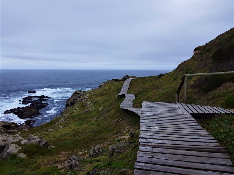 Wooden walkway around The Island