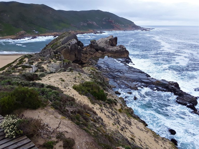 Epic geological features from atop the Island