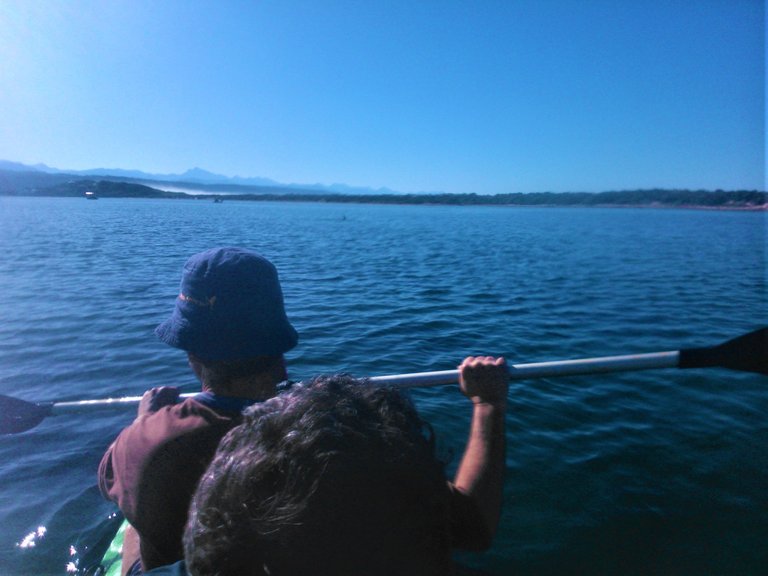 An awesome boating experience with three men and a kid on one kayak