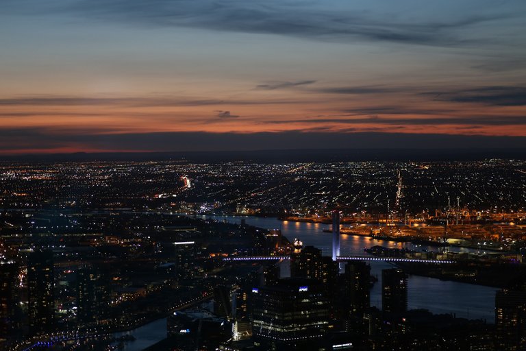 Melbourne at night