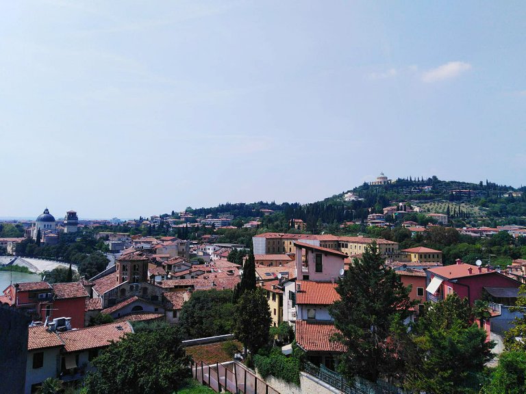 Great view from Castel San Pietro over the roofs of Verona