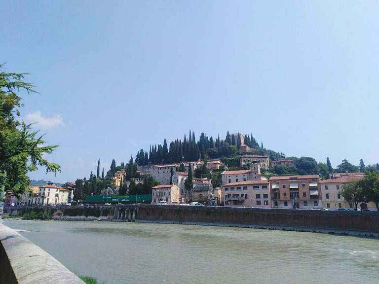 The castle from the other side of the river ”Etsch”