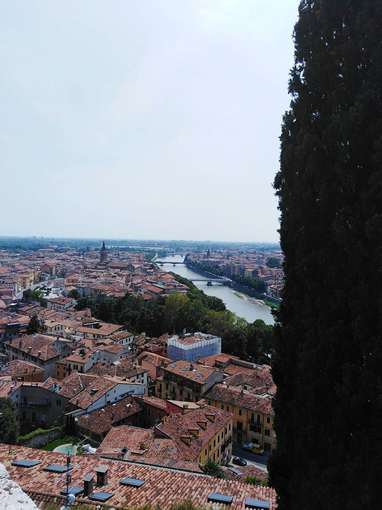 Red roofs are everywhere - when you stand up here you really realize how beautiful Verona is. The river makes the landscape perfect ;) 