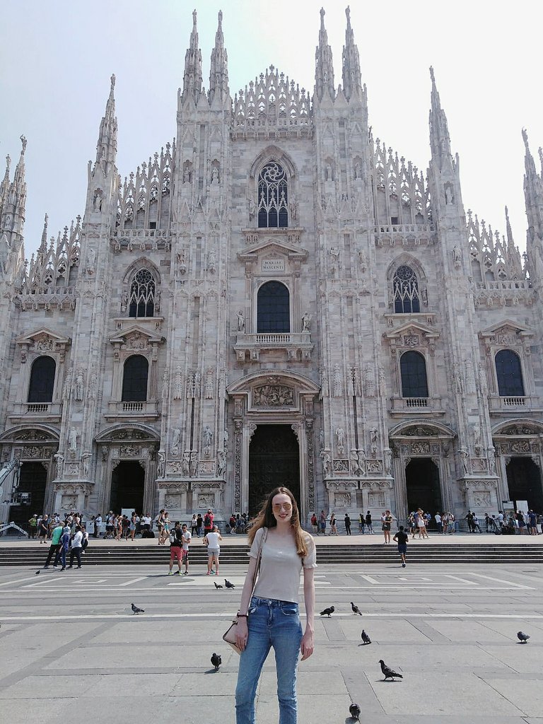 Me in front of the cathedral :)