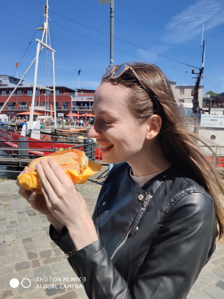 I’m happy with my fish sandwich in my hand