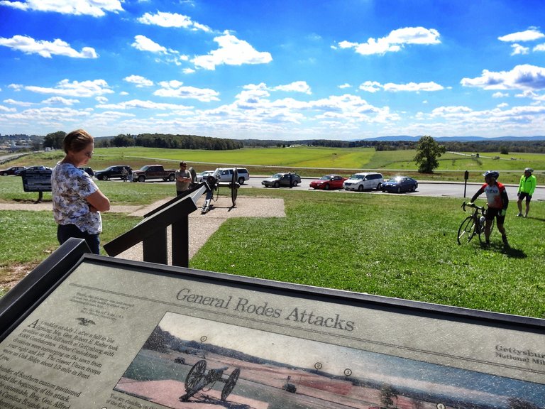 You have to read a lot of history at Gettysburg