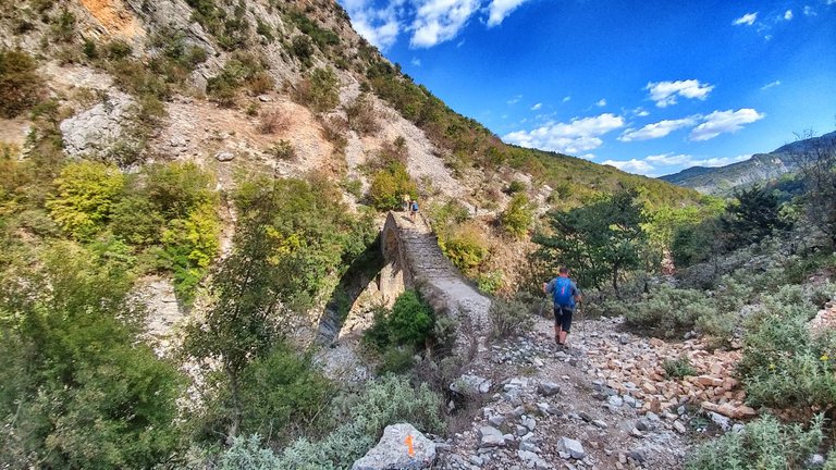 Right before the very old bridge