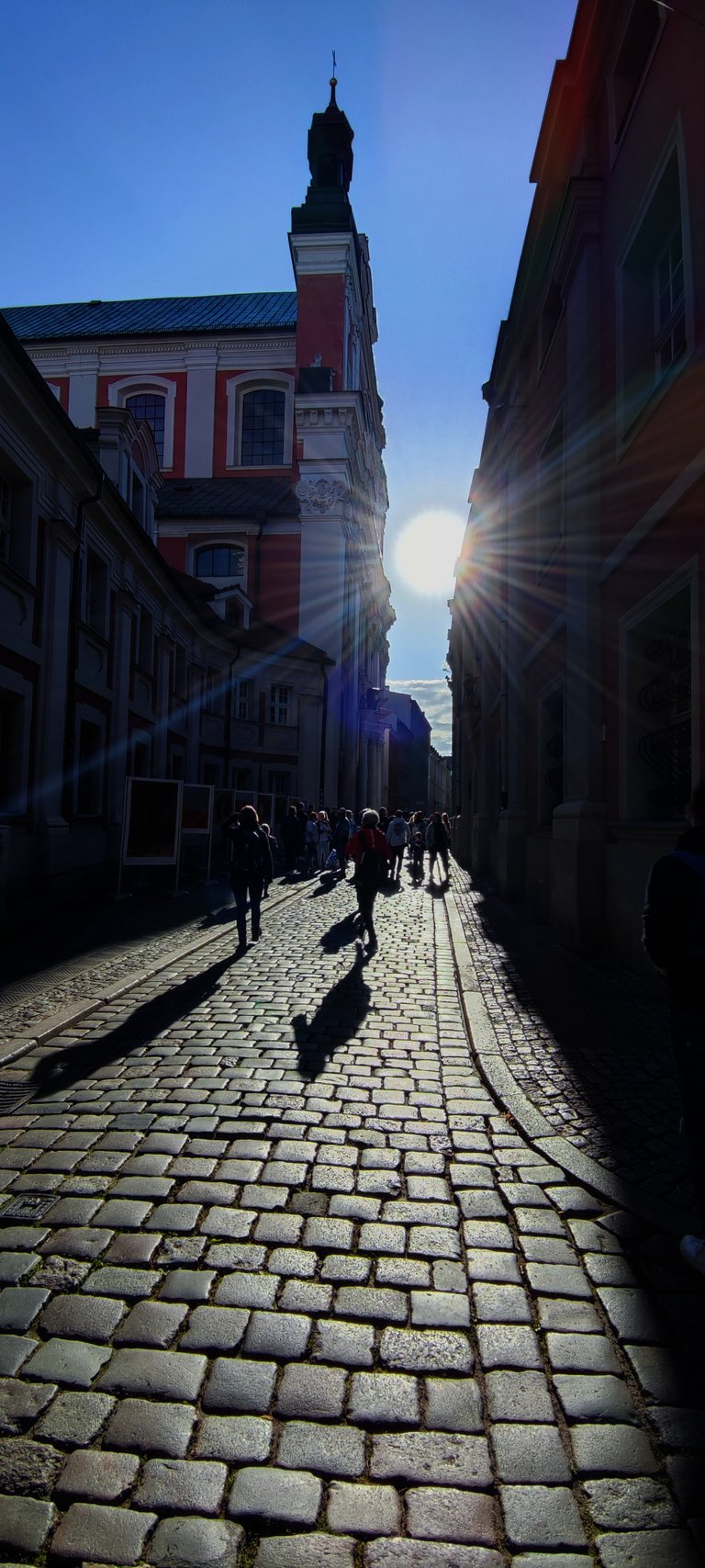 Small streets, bright sun