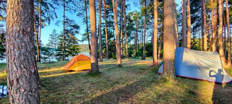 So nice lokks the tipi village early in the morning