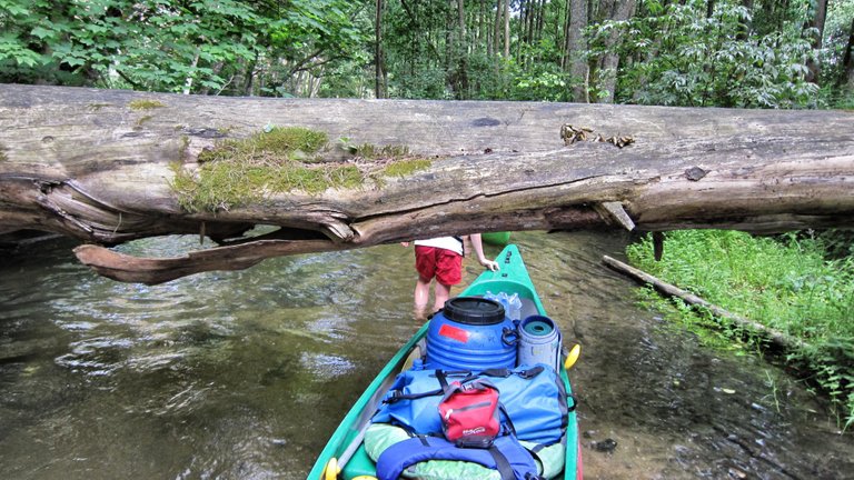 A canoe is like a moving truck, everything always fits in it