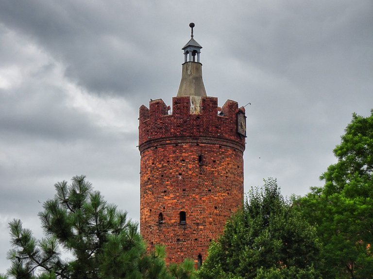 One of so many towers made of bricks
