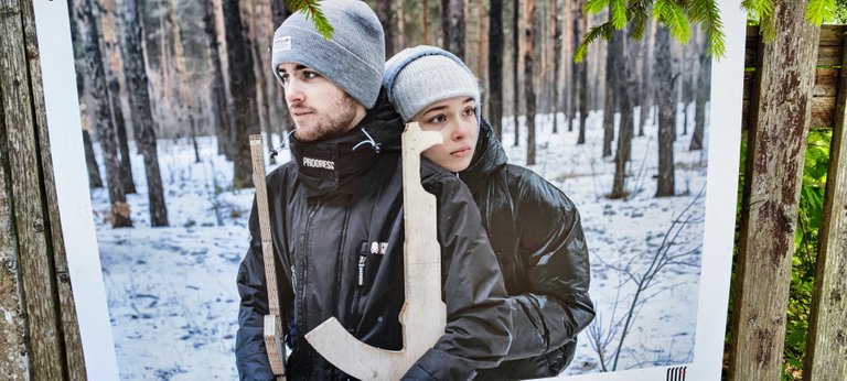 Love in times of war. It’s a picture from Ukraine