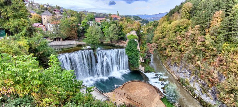 The waterfall