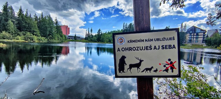 A like in Poprad: Don’t feed the animals