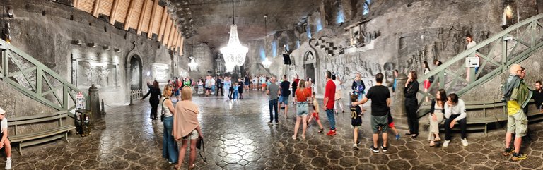 We’re in the cathedral - the floor is only SALT!